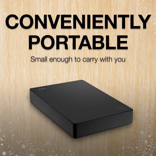 Alt view image 4 of 16 - Seagate Portable 4TB External Hard Drive HDD Slim - USB 3.0 for PC Laptop and Mac (STGX4000400)