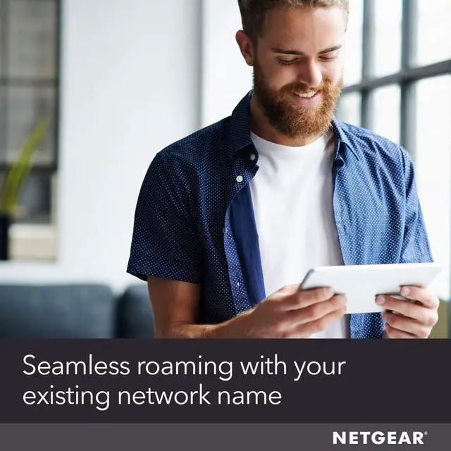 Alt view image 4 of 7 - NETGEAR WiFi Mesh Range Extender EX6250 - Coverage up to 2000 sq.ft. and 32 devices with AC1750 Dual Band Wireless Signal Booster & Repeater (up to 1750Mbps speed), plus Mesh Smart Roaming