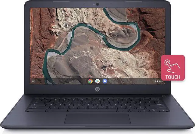 Alt view image 2 of 10 - HP Chromebook AMD A4-9120 4GB Memory 32 GB eMMC SSD 14.0" Touch Screen Chrome OS 14-db0090nr