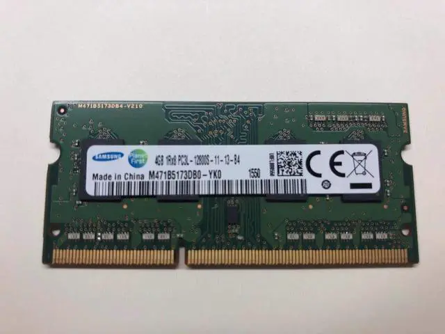 Alt view image 9 of 14 - Samsung M471B5173QH0YK0 4 GB Memory Module - DDR3L SDRAM - 204-Pin PC3-12800 SODIMM - 1600 MHz