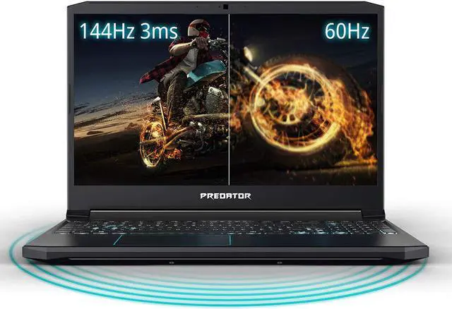 Alt view image 3 of 7 - Acer Predator Helios 300 Gaming Laptop, Intel Core i7-9750H, GeForce GTX 1660 Ti, 15.6" Full HD 144Hz Display, 3ms Response Time, 16GB DDR4, 512GB PCIe NVMe SSD, RGB Back (PH315-52-710B)