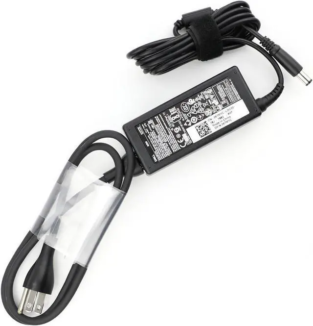 Alt view image 9 of 20 - 65W 4.5mm x 3.0mm Tip Ac Adapter Charger & Power Cord for select Dell Laptops  - Compatible Part #'s 74VT4, PA-1650-2D3, LA65NS2-01, 5NW44, MGJN9, G6J41, 43NY4, GG2WG
