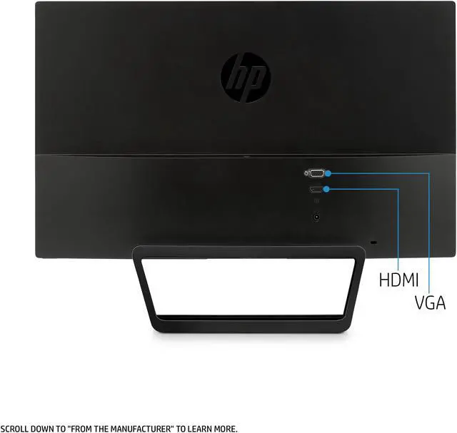 Alt view image 10 of 20 - HP Pavilion 22cwa 21.5" Full HD 1920 x 1080 D-Sub HDMI LED Backlight IPS Monitor