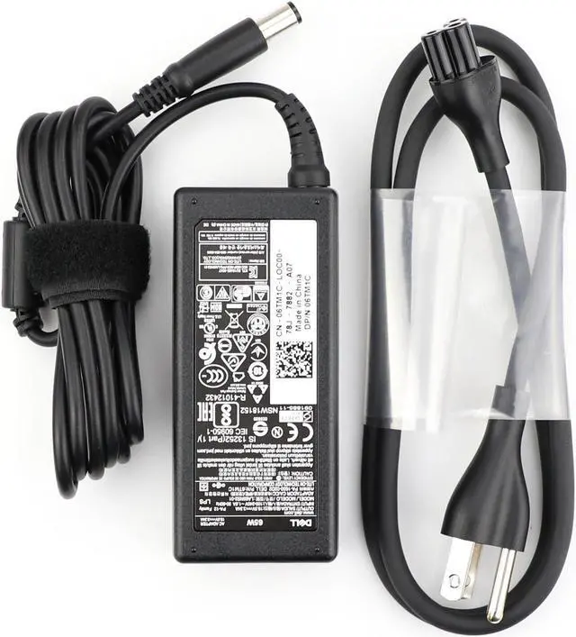 Alt view image 3 of 20 - 65W 4.5mm x 3.0mm Tip Ac Adapter Charger & Power Cord for select Dell Laptops  - Compatible Part #'s 74VT4, PA-1650-2D3, LA65NS2-01, 5NW44, MGJN9, G6J41, 43NY4, GG2WG