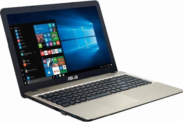 Alt view image 9 of 14 - Asus VivoBook Max X541NA 15.6" Laptop (Intel Pentium, 4GB Memory, 500GB Hard Drive, SuperMulti DVD/CD Burner, Windows 10 Home, Chocolate Black)