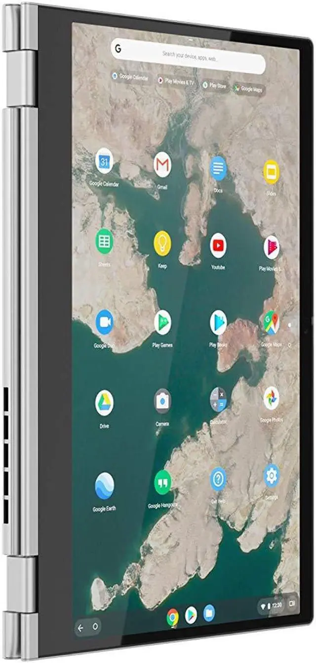 Alt view image 10 of 20 - Lenovo Chromebook C340-15 81T90002UX 15.6" Touchscreen 2 in 1 Chromebook - 1920 x 1080 - Core i3 i3-8130U - 4 GB RAM - 64 GB Flash Memory - Mineral Gray - Chrome OS - Intel UHD Graphics 620 - In-