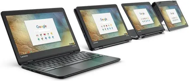 Alt view image 7 of 12 - Lenovo N23 Yoga ZA260016US 11.6" Touchscreen LCD 2 in 1 Chromebook - MediaTek M8173C - 4 GB LPDDR4 - 32 GB Flash Memory - Chrome OS - 1366 x 768 - In-plane Switching (IPS) Technology - Convertible