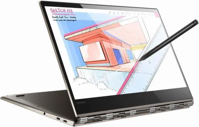 Alt view image 9 of 16 - Lenovo Yoga 920 2-in-1 Laptop - Intel Core i7 8th Gen 8550U (1.80 GHz) 8 GB Memory 256 GB SSD 13.9" Windows 10 Home - Bronze