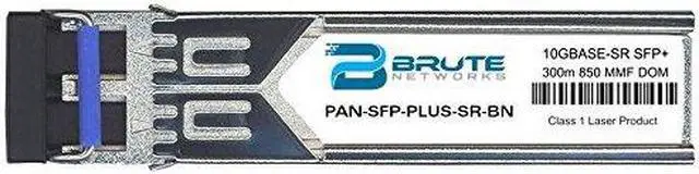 Main image of Brute Networks PAN-SFP-Plus-SR-BN - 10GBASE-SR 300m MMF 850nm SFP+ Transceiver (Compatible with OEM PN# PAN-SFP-Plus-SR)