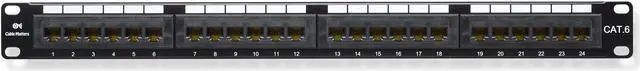 Alt view image 3 of 8 - Cable Matters UL Listed Rackmount or Wall Mount 24 Port Cat6 Patch Panel (Cat 6 RJ45 Patch Panel)
