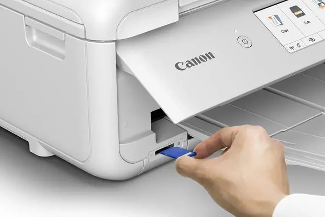 Alt view image 7 of 20 - Canon PIXMA TS9521C (2988C022) Duplex 4800 DPI x 1200 DPI Wireless/USB Color Inkjet The Crafter’s All-In-One Printer