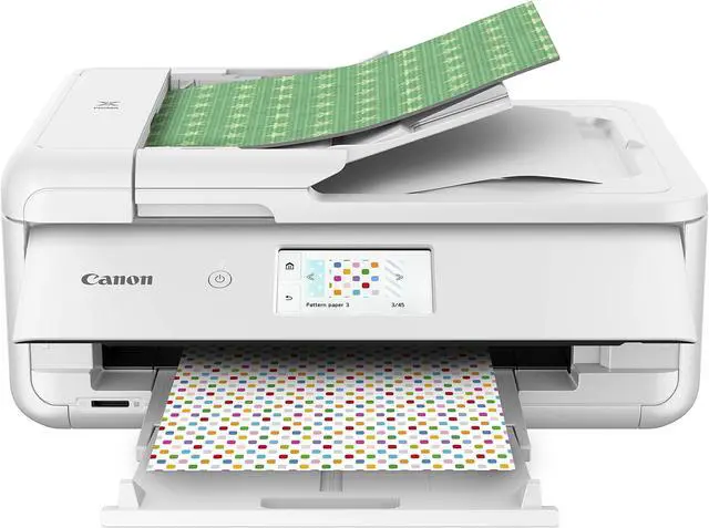 Alt view image 4 of 20 - Canon PIXMA TS9521C (2988C022) Duplex 4800 DPI x 1200 DPI Wireless/USB Color Inkjet The Crafter’s All-In-One Printer