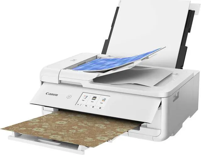 Alt view image 6 of 20 - Canon PIXMA TS9521C (2988C022) Duplex 4800 DPI x 1200 DPI Wireless/USB Color Inkjet The Crafter’s All-In-One Printer