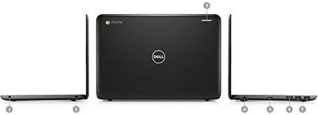Alt view image 11 of 12 - DELL Chromebook 11 3189 Chromebook Intel Celeron N3060 4GB Memory 16 GB SSD 11.6" Touch Screen Chrome OS 2NN30
