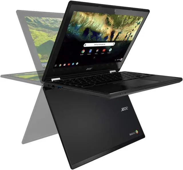 Alt view image 10 of 20 - Acer Chromebook R 11 Chromebook Intel Celeron N3060 4GB Memory 32 GB Flash SSD 11.6" Touch Screen Chrome OS C738T-C7KD