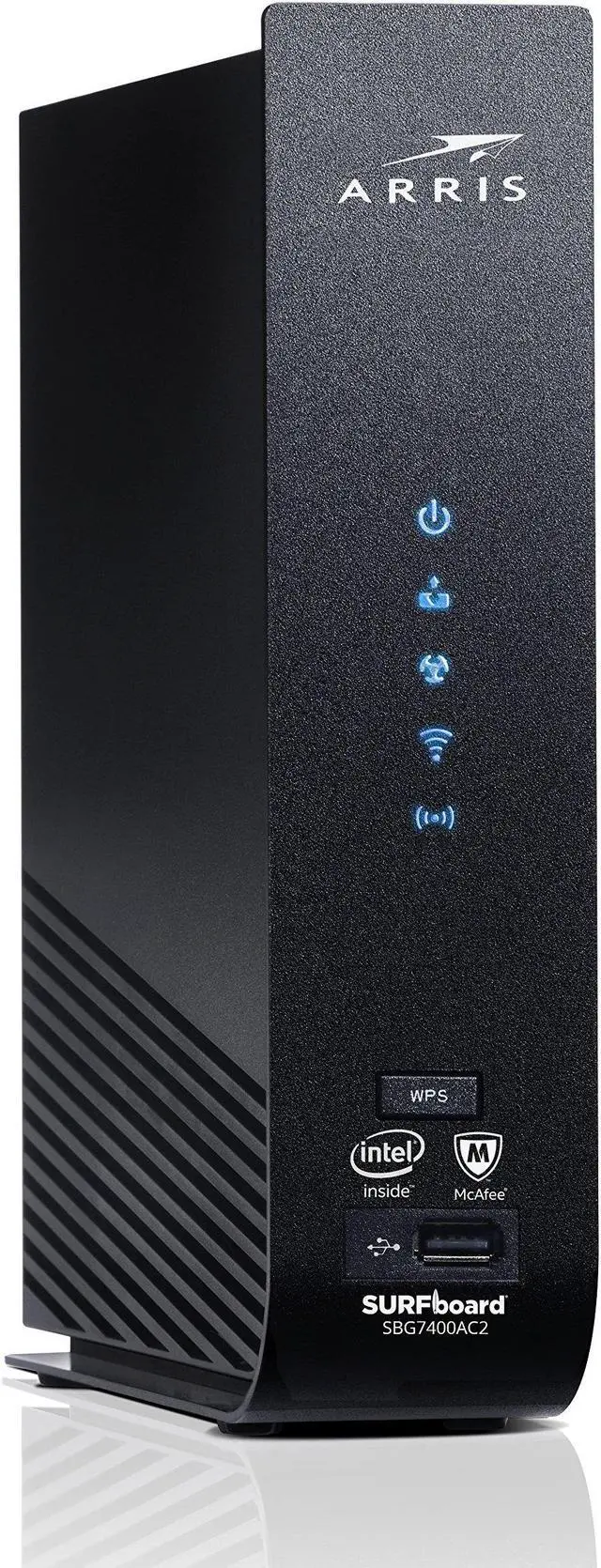 Alt view image 4 of 20 - ARRIS SURFboard (24x8) DOCSIS 3.0 Cable Modem Plus AC2350 Dual Band Wi-Fi Router, approved for Cox, Spectrum, Xfinity & more (SBG7400AC2)