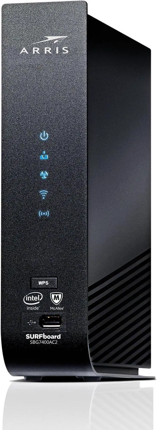 Alt view image 3 of 20 - ARRIS SURFboard (24x8) DOCSIS 3.0 Cable Modem Plus AC2350 Dual Band Wi-Fi Router, approved for Cox, Spectrum, Xfinity & more (SBG7400AC2)