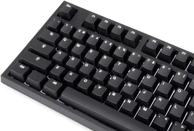 Alt view image 4 of 5 - Code V3 87-Key Illuminated Mechanical Keyboard - White LED Backlighting, Black Case (Cherry MX Brown)