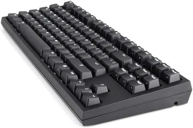 Alt view image 3 of 5 - Code V3 87-Key Illuminated Mechanical Keyboard - White LED Backlighting, Black Case (Cherry MX Brown)