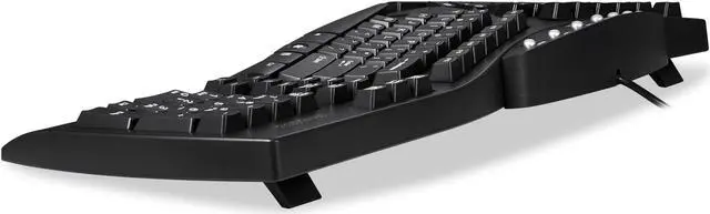 Alt view image 4 of 14 - Perixx PERIBOARD-512 Ergonomic Split Keyboard - Natural Ergonomic Design - Black - Bulky Size 19.09"x9.29"x1.73"