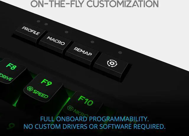 Alt view image 6 of 20 - KINESIS Gaming Freestyle Edge RGB Split Mechanical Keyboard (MX Brown)