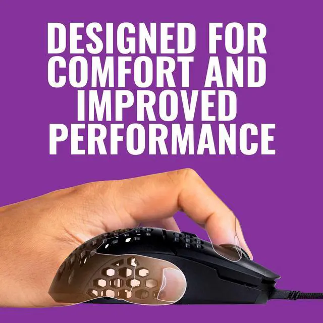 Alt view image 11 of 20 - Cooler Master MM710 53G Gaming Mouse with Lightweight Honeycomb Shell, Ultralight Ultraweave Cable, Pixart 3389 16000 DPI Optical Sensor