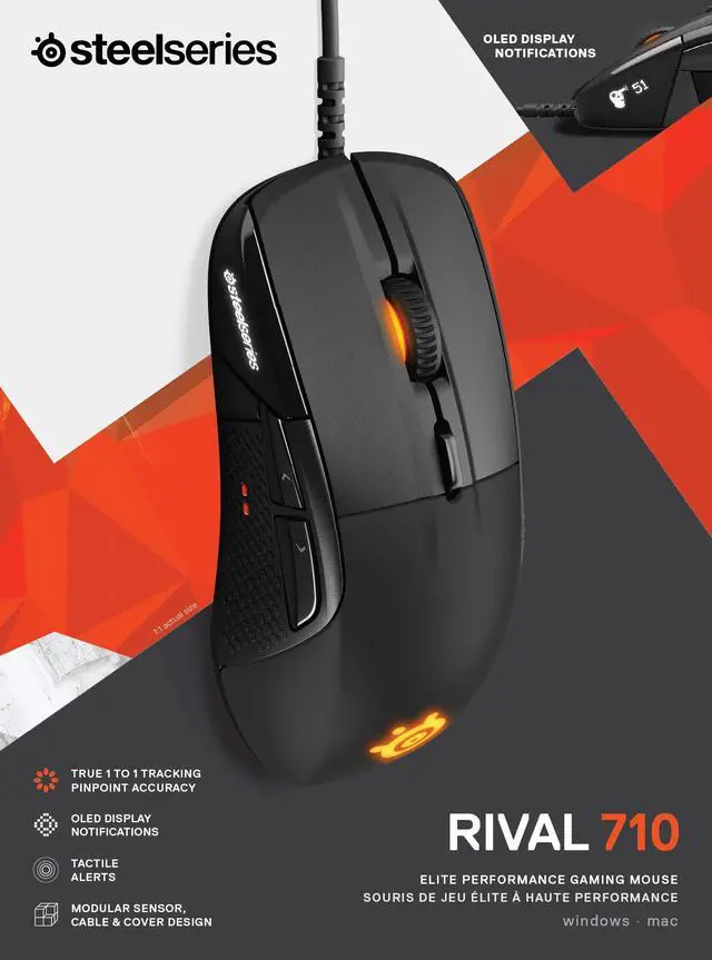 Alt view image 13 of 20 - SteelSeries Rival 710 Mouse