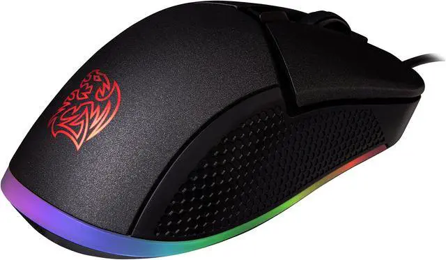 Alt view image 5 of 7 - Thermaltake MO-IRS-WDOHBK-04 Iris Optical RGB Mouse, Black