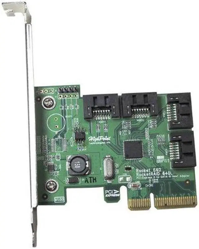 Main image of HighPoint Rocket 640L Lite Version 4-Port PCI-Express 2.0 x4 SATA 6Gb/s RAID Controller