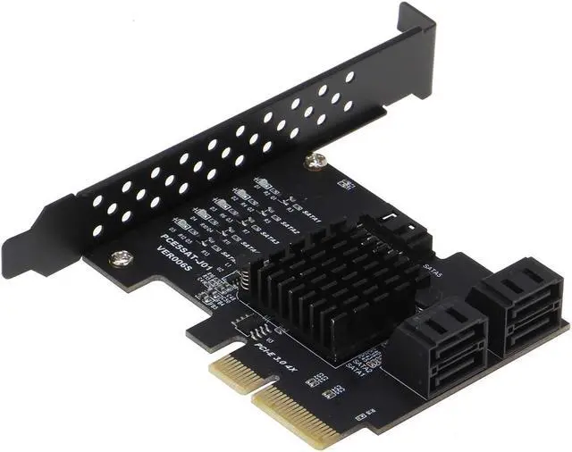 Alt view image 2 of 3 - Sedna - PCIe 2 x Gen III to 5 x SATA 6G Adapter Card (Support Software RAID)