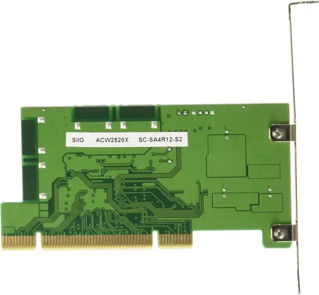 Alt view image 2 of 2 - SIIG SC-SA4R12-S2 PCI SATA Controller Card