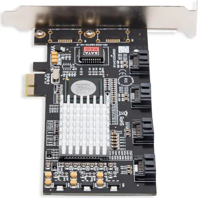 Alt view image 2 of 7 - Syba  PCI Express SATA II 4 x Ports RAID Controller Card SY-PEX40008