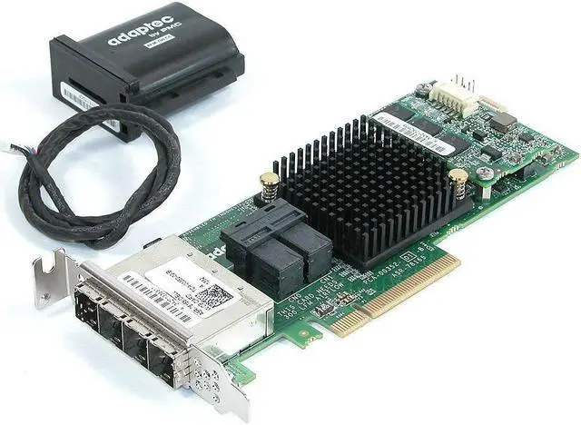 Alt view image 4 of 4 - ADAPTEC 2280900-R / RAID 78165 6Gb/s SAS - PCI Express 3.0 x8 - Plug-in Card - RAID Supported - 0, 1, 1E, 5, 6 RAID Level - 24 SAS Port(s)