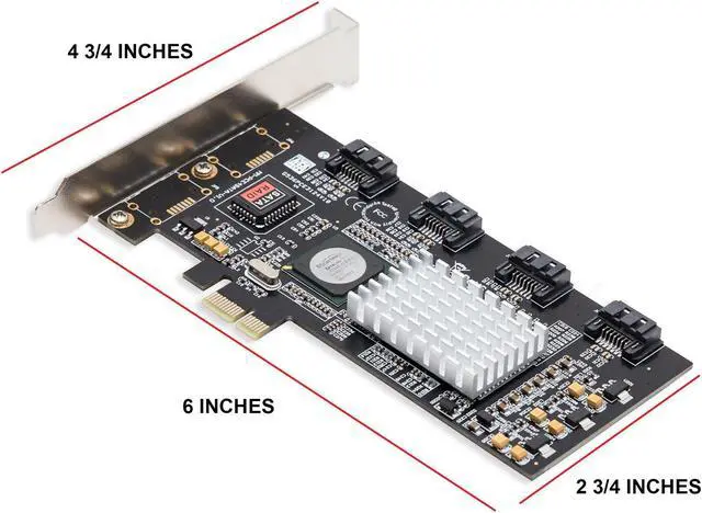 Alt view image 3 of 7 - Syba  PCI Express SATA II 4 x Ports RAID Controller Card SY-PEX40008