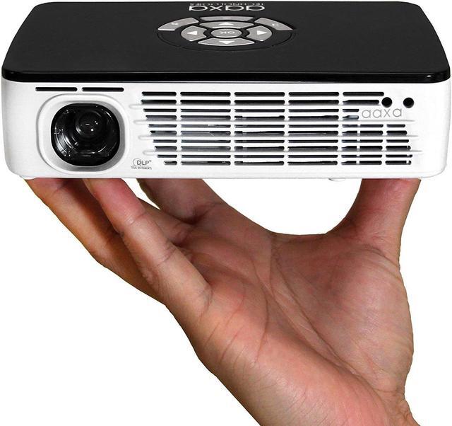 Alt view image 2 of 11 - AAXA P300 HD LED DLP Mini Portable Pico Projector with 500 LED Lumens, HDMI, Mini-VGA, and Media Player for Business and Home use