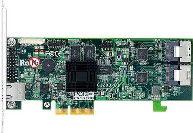 Main image of Areca 1203-8i 8-Port PCIe x4 to SATA RAID Adapter with miniSAS to miniSAS Cable