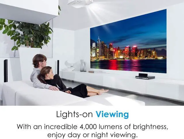 Alt view image 5 of 17 - Optoma HD39HDR High Brightness HDR Home Theater Projector | 120Hz Refresh Rate | 4000 lumens | Fast 8.4ms Response time with 120Hz | Easy Setup with 1.3X Zoom | 4K Input | Quiet Operation 26dB