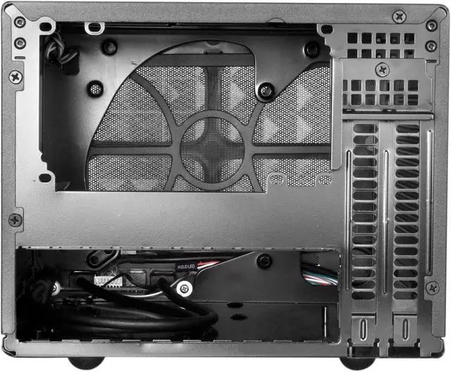 Alt view image 4 of 7 - Silverstone Tek Mini-DTX, Mini-ITX Small Form Factor Computer Case with Faux Aluminum Front Panel Cases SG13B-Q