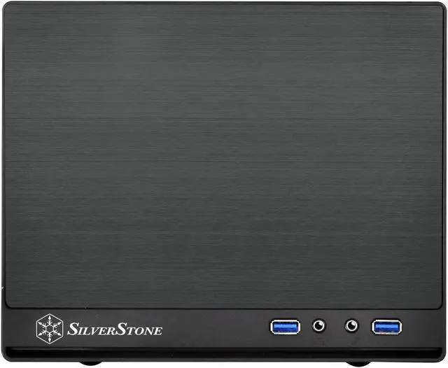 Alt view image 2 of 7 - Silverstone Tek Mini-DTX, Mini-ITX Small Form Factor Computer Case with Faux Aluminum Front Panel Cases SG13B-Q