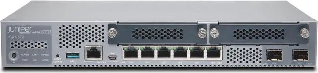 Alt view image 3 of 7 - Juniper Networks - SRX320 - Juniper SRX320 Router - 6 Ports - PoE Ports - Management Port - 4 Slots - Gigabit Ethernet -