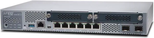 Main image of Juniper Networks - SRX320 - Juniper SRX320 Router - 6 Ports - PoE Ports - Management Port - 4 Slots - Gigabit Ethernet -