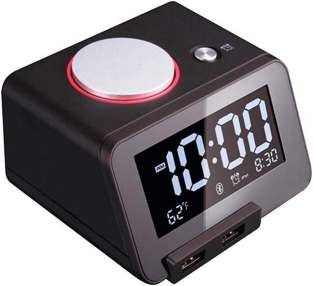 Digital Alarm Clock Large LCD Display Thermometer Smart Night