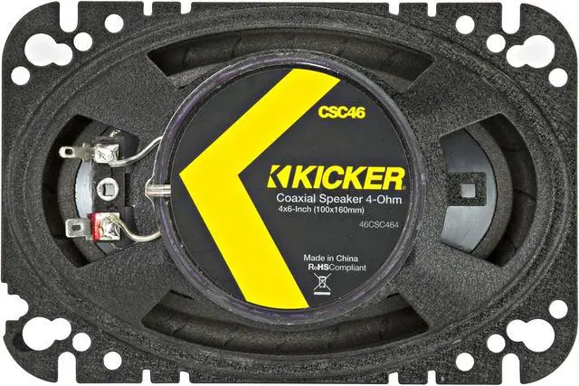 Alt view image 6 of 14 - Kicker 46CSC464 Car Audio 4x6 Coaxial Full Range Stereo Speakers Pair CSC46