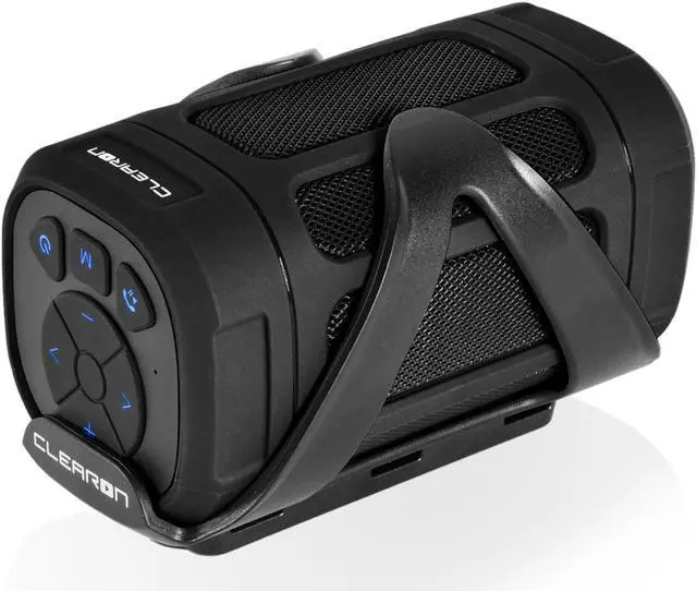 Alt view image 3 of 7 - Portable Bluetooth 4.0 Speaker by CLEARON – Wireless Waterproof Speaker with Bike Mount & Remote – Premium Sound Quality & Loud 8W Mini Speaker – 15 Hours of Playtime & 100 ft Range (Black)