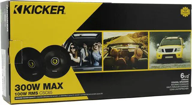 Alt view image 5 of 8 - Kicker 46CSC654 Car Audio 6 1/2" Coaxial Full Range Stereo Speakers Pair CSC65