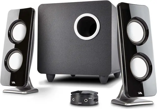 Alt view image 9 of 20 - Cyber Acoustics Curve Immersion 2.1 Speaker System - 30 W RMS