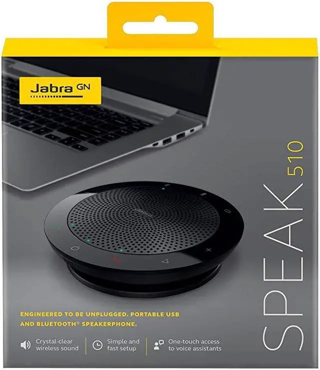 Alt view image 7 of 13 - Jabra 100-43100000-60 Speak 510 MS Wireless Bluetooth Speaker for Softphone and Mobile Phone