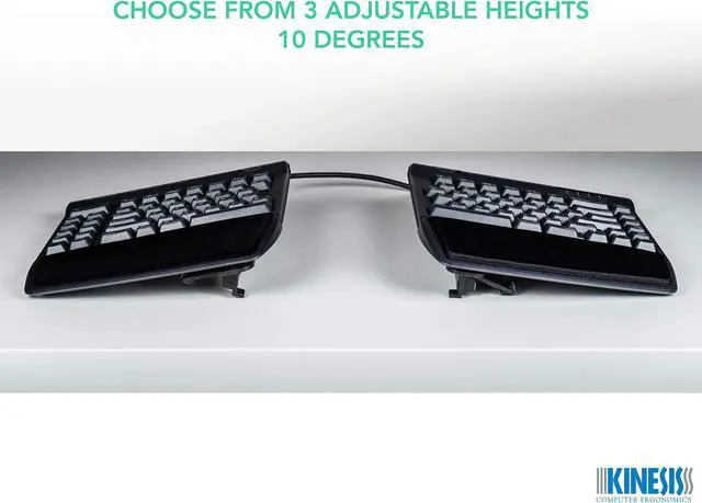 Alt view image 3 of 7 - Tenting Accessory for Kinesis Freestyle2 Ergonomic Keyboard, VIP3 with Palm Supports or V3 Without Palm Supports (VIP3)