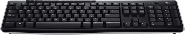 Alt view image 7 of 20 - Logitech K270 Wireless Keyboard K270 Black Logitech Unifying protocol (2.4 GHz) Wireless range: >33 ft (10m) wireless range Ergonomic Keyboard