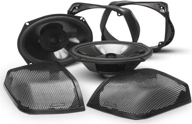 Alt view image 9 of 14 - Rockford Fosgate Harley Davidson Street Glide Road Glide Rear Speaker Audio Kit